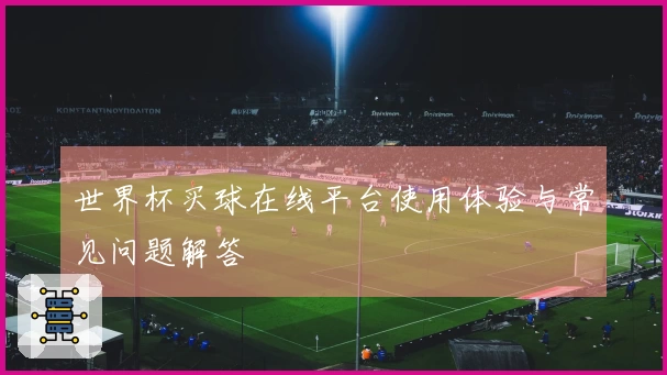 世界杯买球在线平台使用体验与常见问题解答